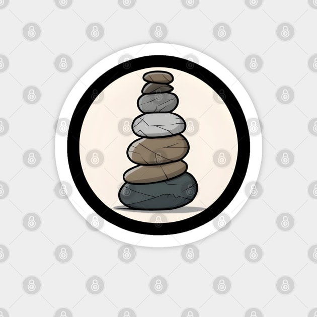 STONE ROCK BALANCING Sticker by ThesePrints